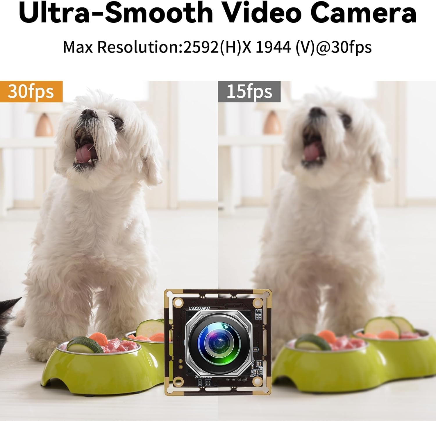 USB Camera Module 5Megapixels 1944P 30fps Color Camera Module with 185Degree Autofocus Fisheye Lens Lightburn Webcam for Linux Mac OS Raspberry pi Widely Used in Industrial Security Monitoring