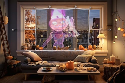 Miniatura 5 de Mischief - Pantalla de proyección trasera holográfica para fiestas al aire libre, barbacoa y divertidos accesorios de broma, malla de poliéster