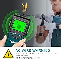 Vista 3 de Buscador de pernos – Escáner electrónico de pared 5 en 1, sensor de pernos con pantalla LCD digital y chip inteligente inteligente, detector