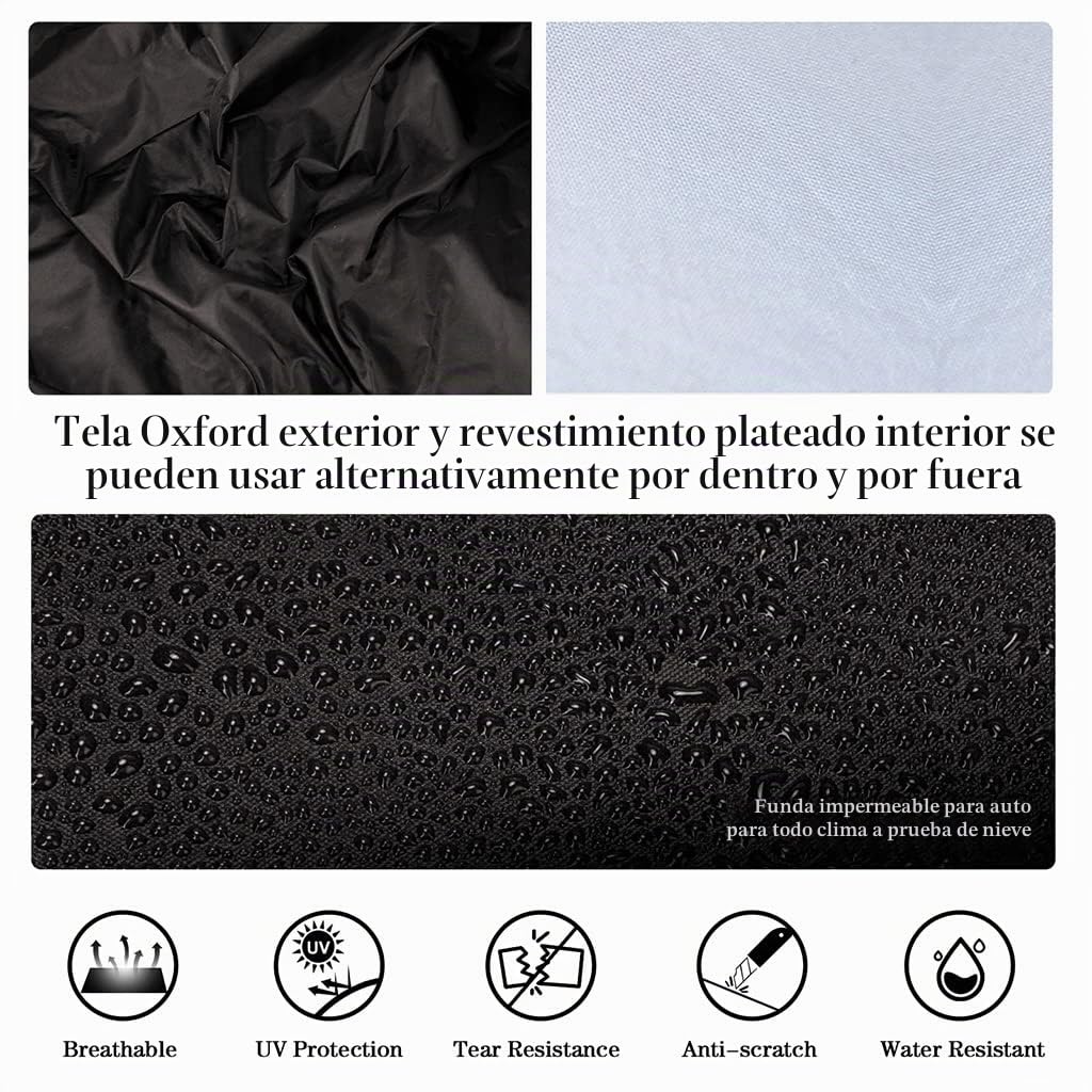 Funda para Coche Compatible con BMW Z4/Z4 M Roadster Coupé Convertible E85 E86 E89 G29 2002-2022, Impermeable Exterior Cubierta del Coche Resistente al Polvo Cubre Coche con Tira Fluorescente