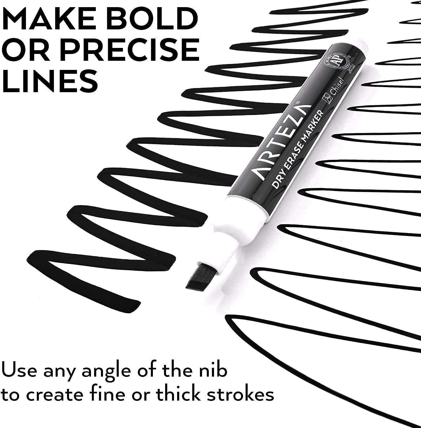ARTEZA Dry Erase Markers Bundle For Offices, Schools and Home