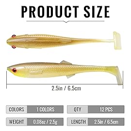 TRUSCEND Hand-Painted Soft Fishing Lures 12PCS, Paddle Tail Swimbaits, Fishing Lures for Bass Trout Crappie Walleye, Durable Plastic Bait for Bass Fishing, Shad Fishing Bait for Freshwater Saltwater