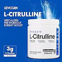 Vista 3 de Evogen Polvo de L-citrulina - Refuerzo de óxido nítrico Producción de óxido nítrico, promueve el flujo sanguíneo y la resistencia 60 porciones