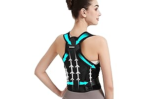 Posture Corrector for Better Posture - Adjustable Dowagers Hump Brace for Women & Men
