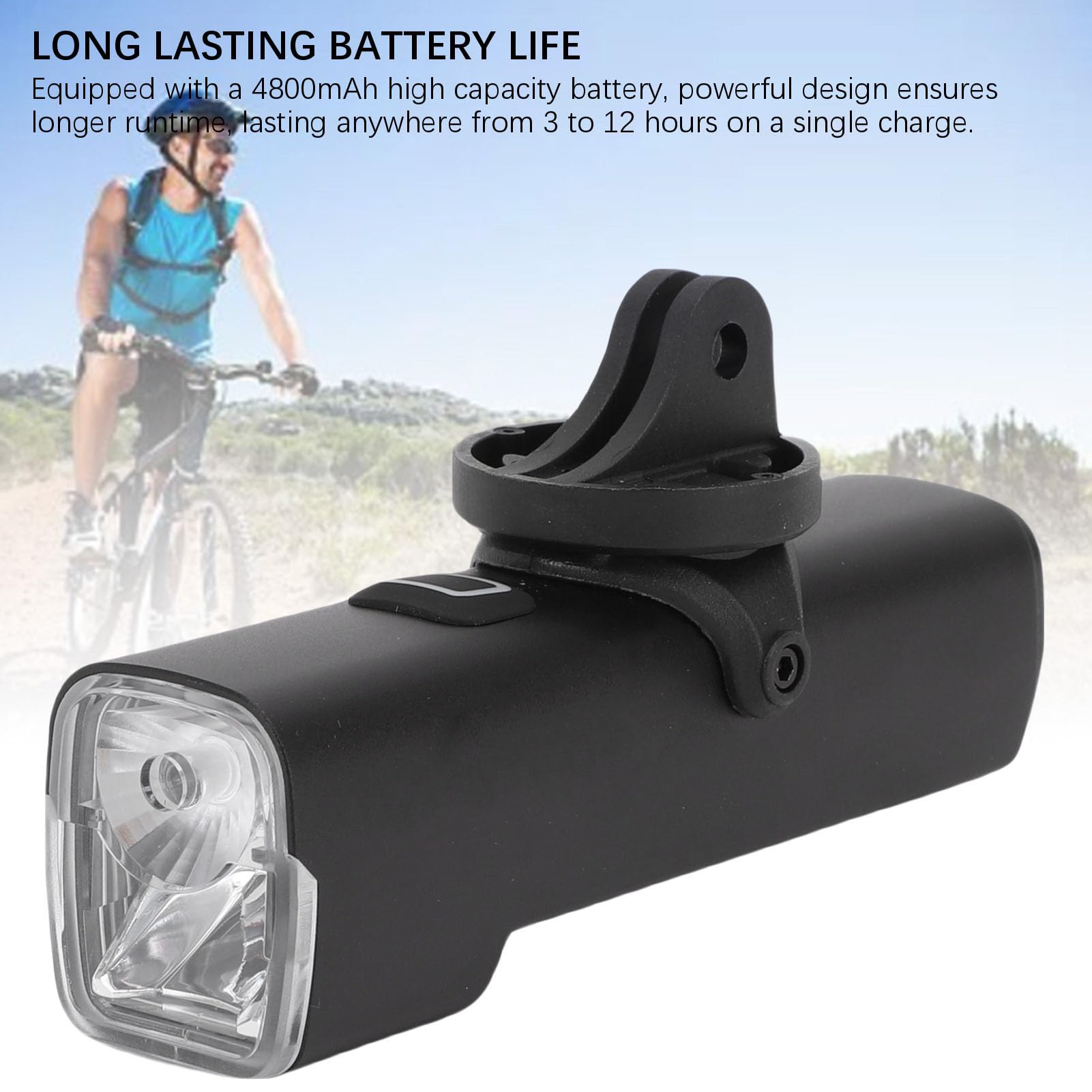 1200 Faro Della Bicicletta, Luce Anteriore Della Bicicletta con Regolabili Alto/Basso Bundle Impostazioni, Ultra Luminoso 1000 per Notte Equitazione Road Mountain Cycling, Costruito per Andare