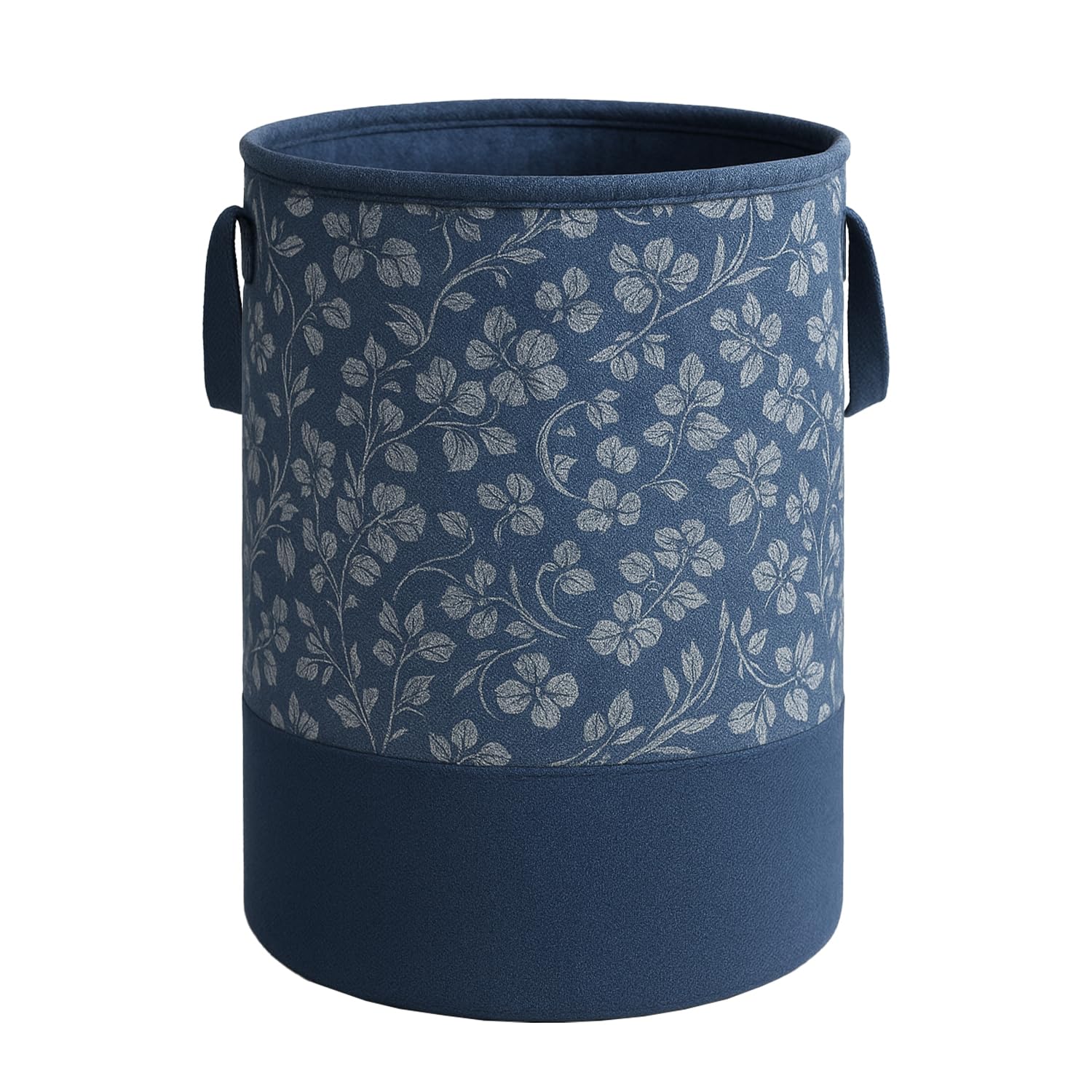 HOMFIL Brand - Laxis Laundry Basket, Freestanding Laundry Hamper, Collapsible Tall Clothes Hamper with Easy Carry Handles for Clothes, Laundry Basket for Decorative Nursery Blanket,Toys | Blue Color |