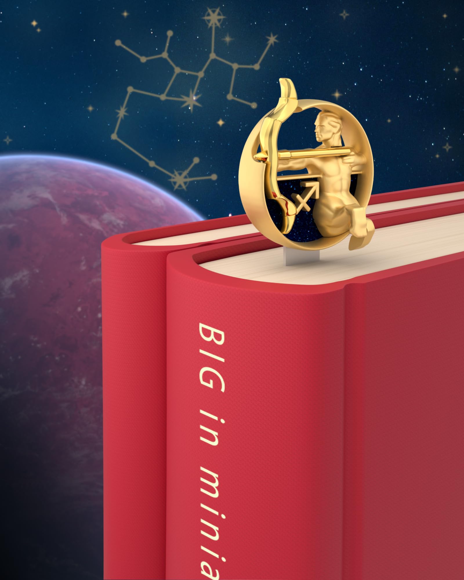 Image secondaire de Marque-page Sagittaire en Acier Inoxydable - Cadeau Idéal pour Passionnés d'Astrologie