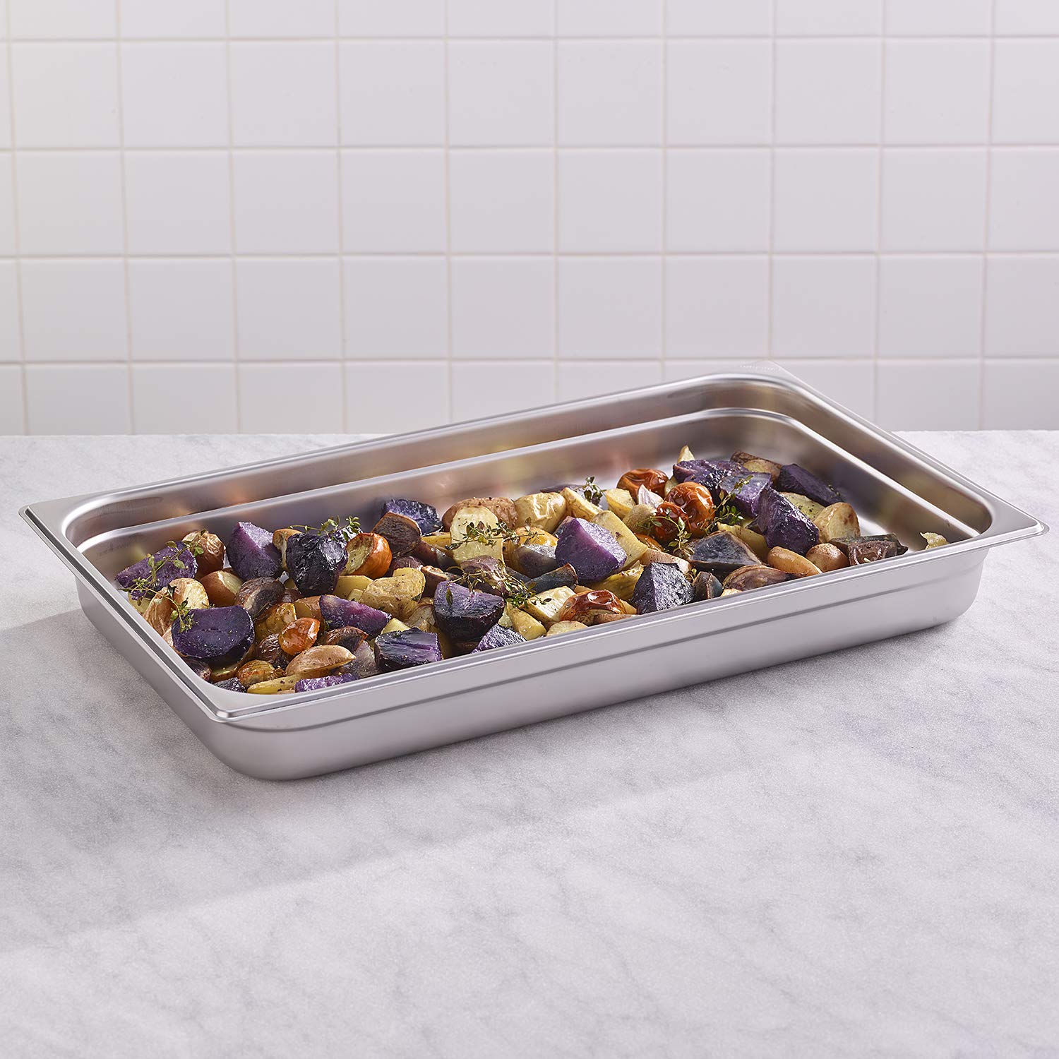 PADERNO 14102-06, Bacinella Serie Gastronorm in Acciaio Inox, 53X32,5 cm