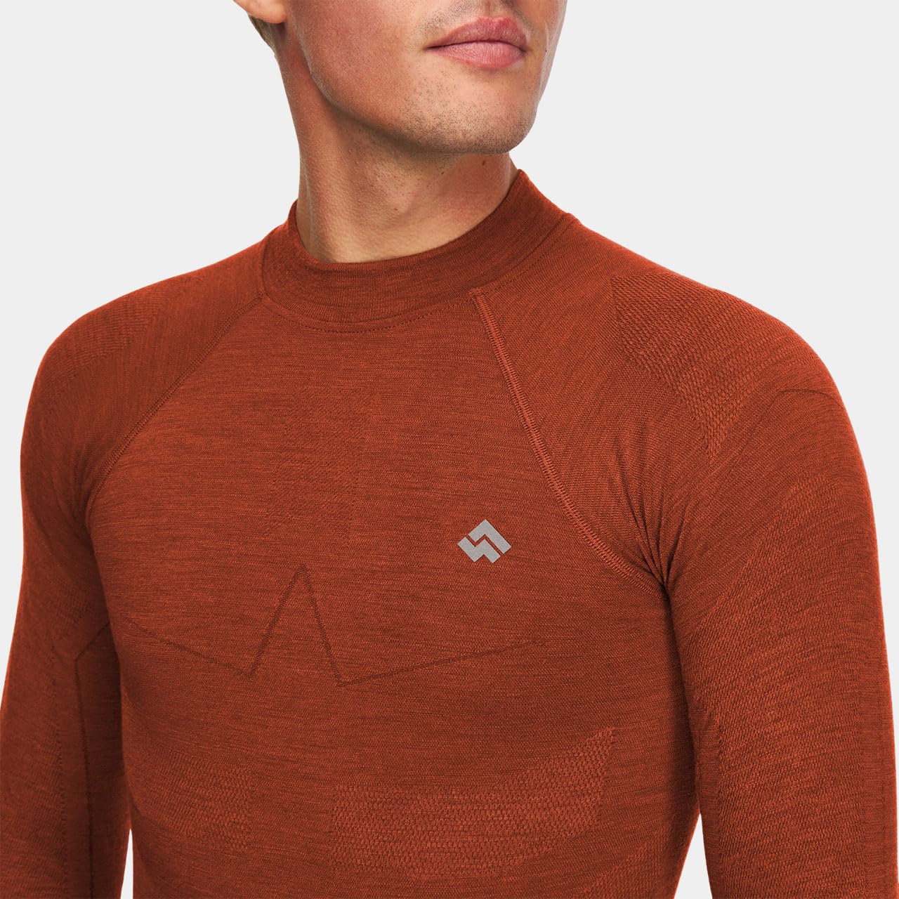 Alpinus Bielizna termoaktywna unisex Set Merino Aoraki pomarańczowe GT11910