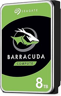 Seagate BarraCuda 8 TB Internal Hard Drive HDD – 3.5 Inch SATA 6 Gb/s, 5,400 RPM, 256 MB Cache for Computer Desktop PC (ST8000DMZ04/004)