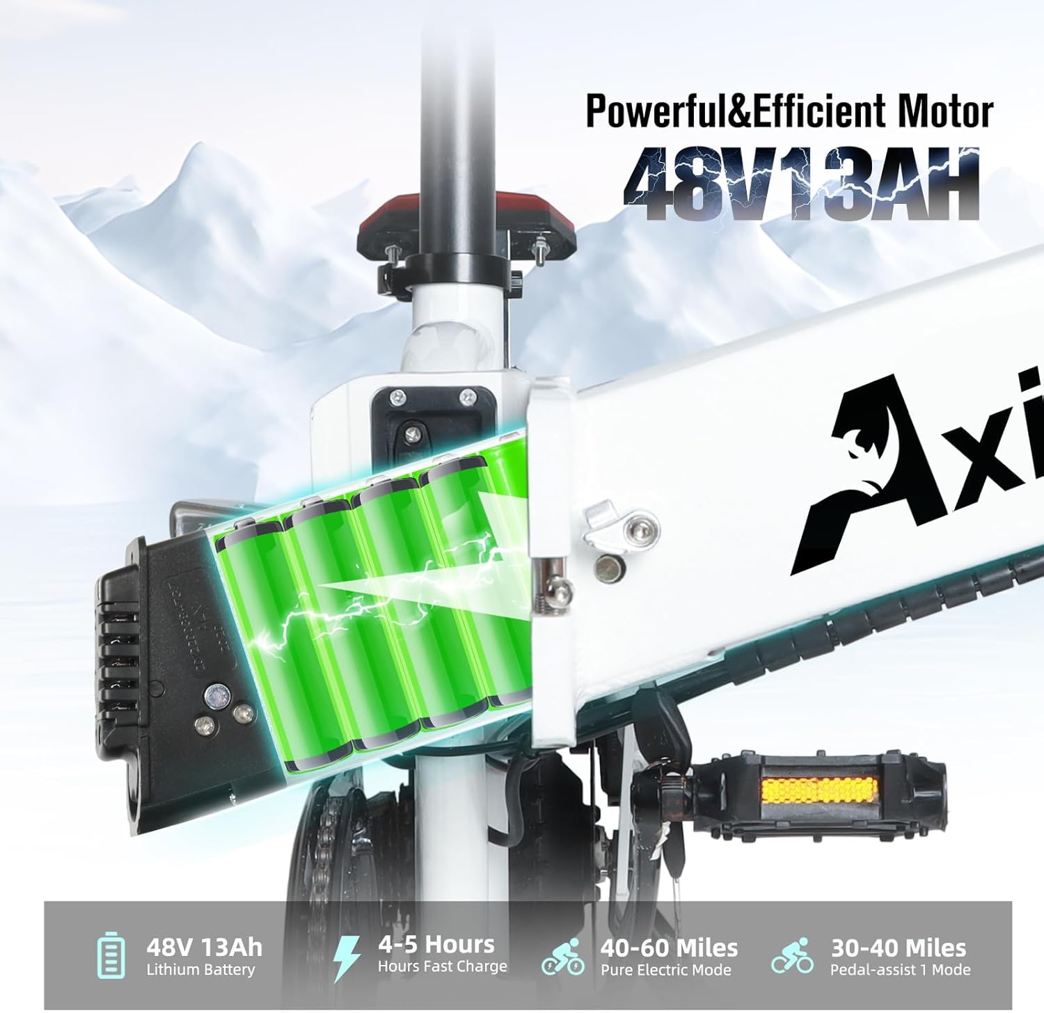 NR-7 20" Folding Electric Bike for Adults | Lightweight Foldable Electric Bicycle - Weighs Only 45lbs | 500W Brushless Motor | 40+ Mile Range | 21mph Speed - Class 2 Fat Tire Ebike, Black