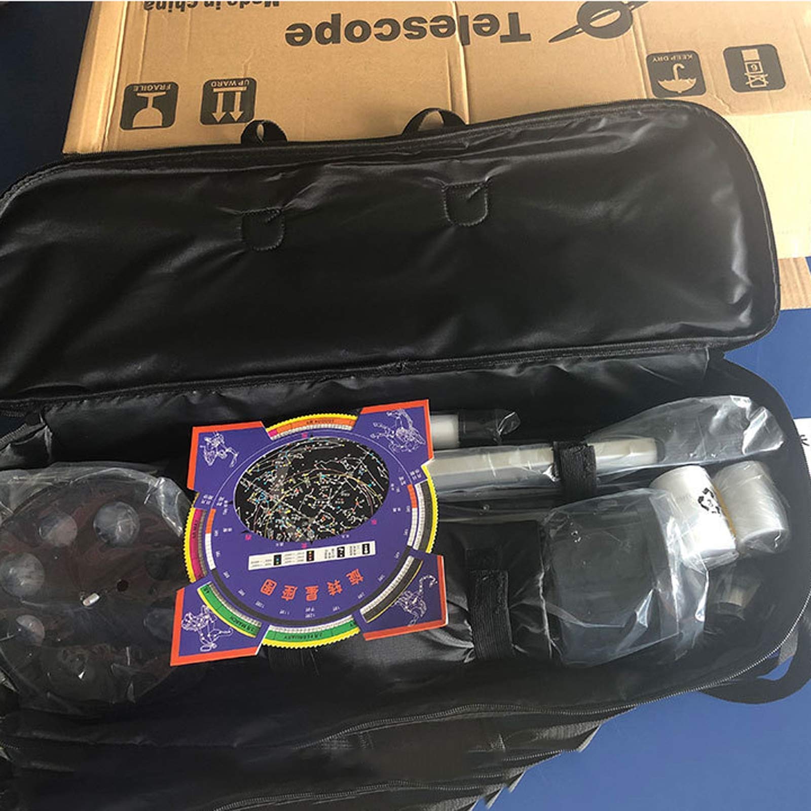Telescopio de Viaje para observación de Estrellas para Adultos, telescopio Refractor de Longitud Focal de 70 mm de Apertura y 400 mm con trípode y Visor, con visión Nocturna con Poca luz y Mochila