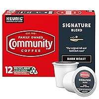 Vista 50 de Community Coffee Coffee & Chicory - 12 cápsulas de café, tostado medio oscuro, compatible con cafeteras Keurig 2.0 K-Cup, 12 unidades (paquete de 1)