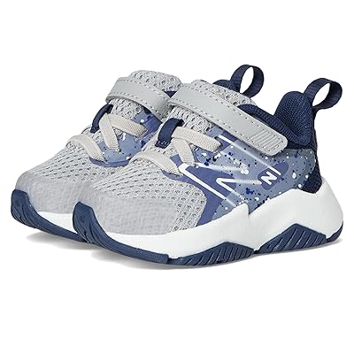 New Balance Kids Rave Run v2 Bungee Lace with Top Strap (Infant/Toddler) Kids Shoes Raincloud/Dream State/Nb Navy