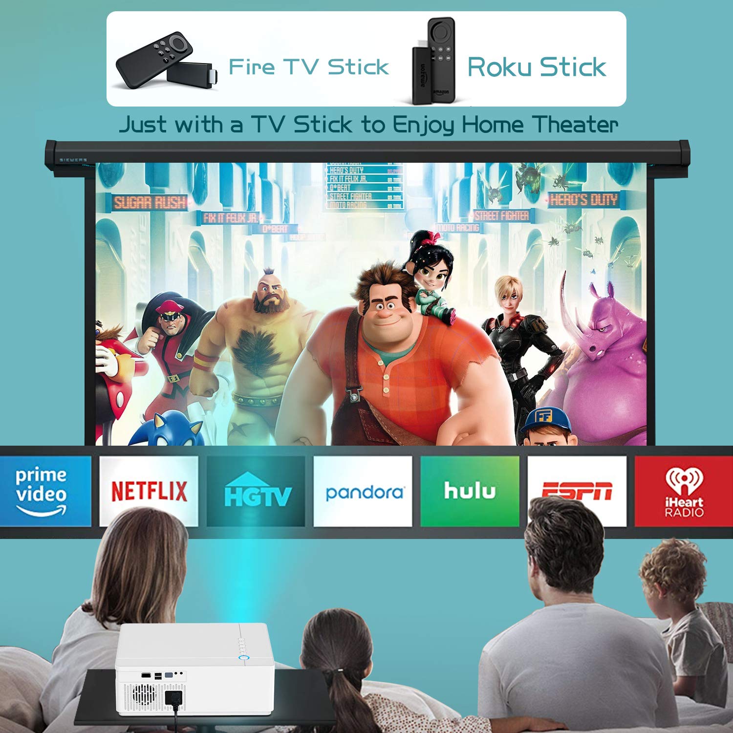 TOPTRO Projector 1080P Full HD TR81: Buy Online at Best Price in