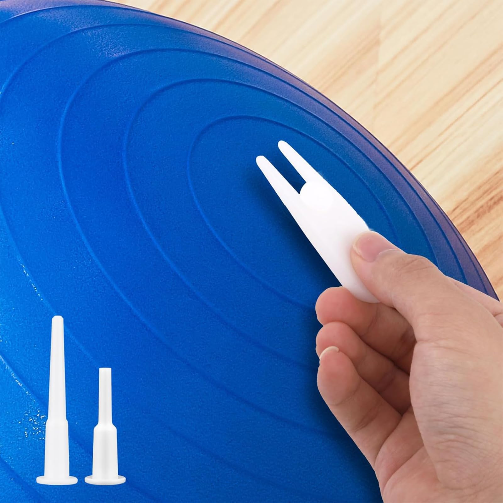 8 Piezas Kit De Repuesto Para Tapón De Bola Para Ejercicios, Bola De Yoga, Tapón De Aire, Tapón De Aire De La Bola De Fitness, Con 1 Pieza De Dispositivo De Extracción