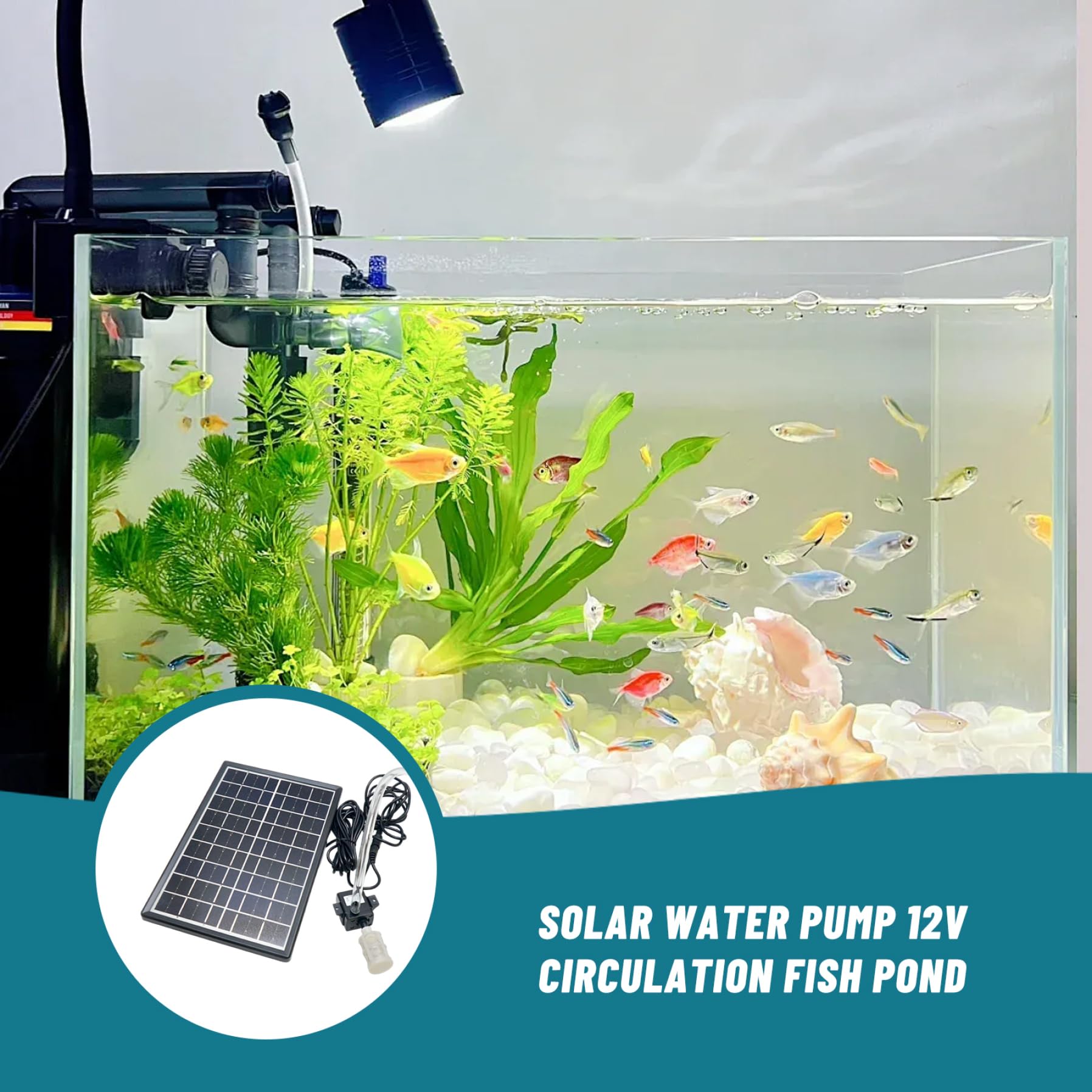 Pompa solare 12V DC 240L/H 6W 9V per giochi d'acqua sommergibile con filtro per laghetto acquario fontana giardino
