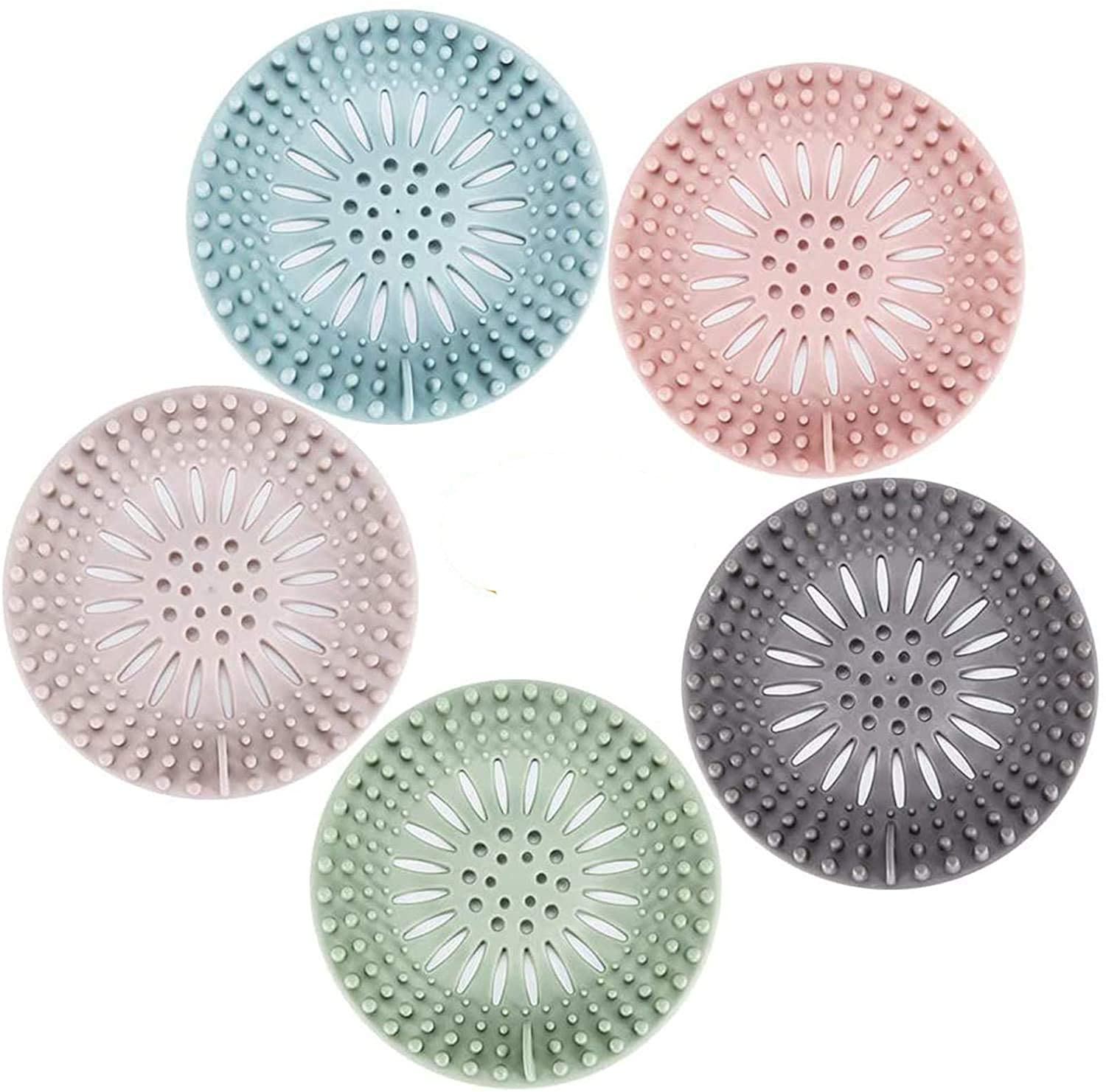 MGNLR Silicone Hair Catcher Drain Cover, Shower Drain Cover, Drain Protector Filter, Kitchen Drain Stopper Sink Filter, Sewer Drain Strainer for Bathroom Kitchen Bathtub (Pack of 2 Hair Catcher) (B0BWK7SLSN) Amazon Price History, Amazon Price Tracker