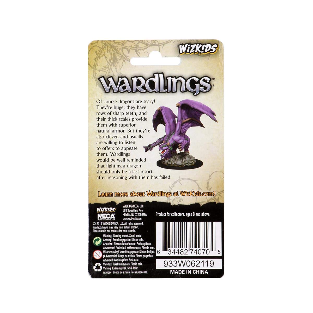 WizKids Wardlings Miniatures - Dragon, Purple - Image 2