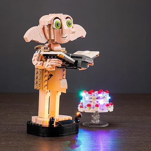 Miniatura 2 de BrickBling Luz LED compatible con Lego Dobby The House-Elf 76421, juego de juguetes de construcción, luces creativas compatibles con Lego 76421, no