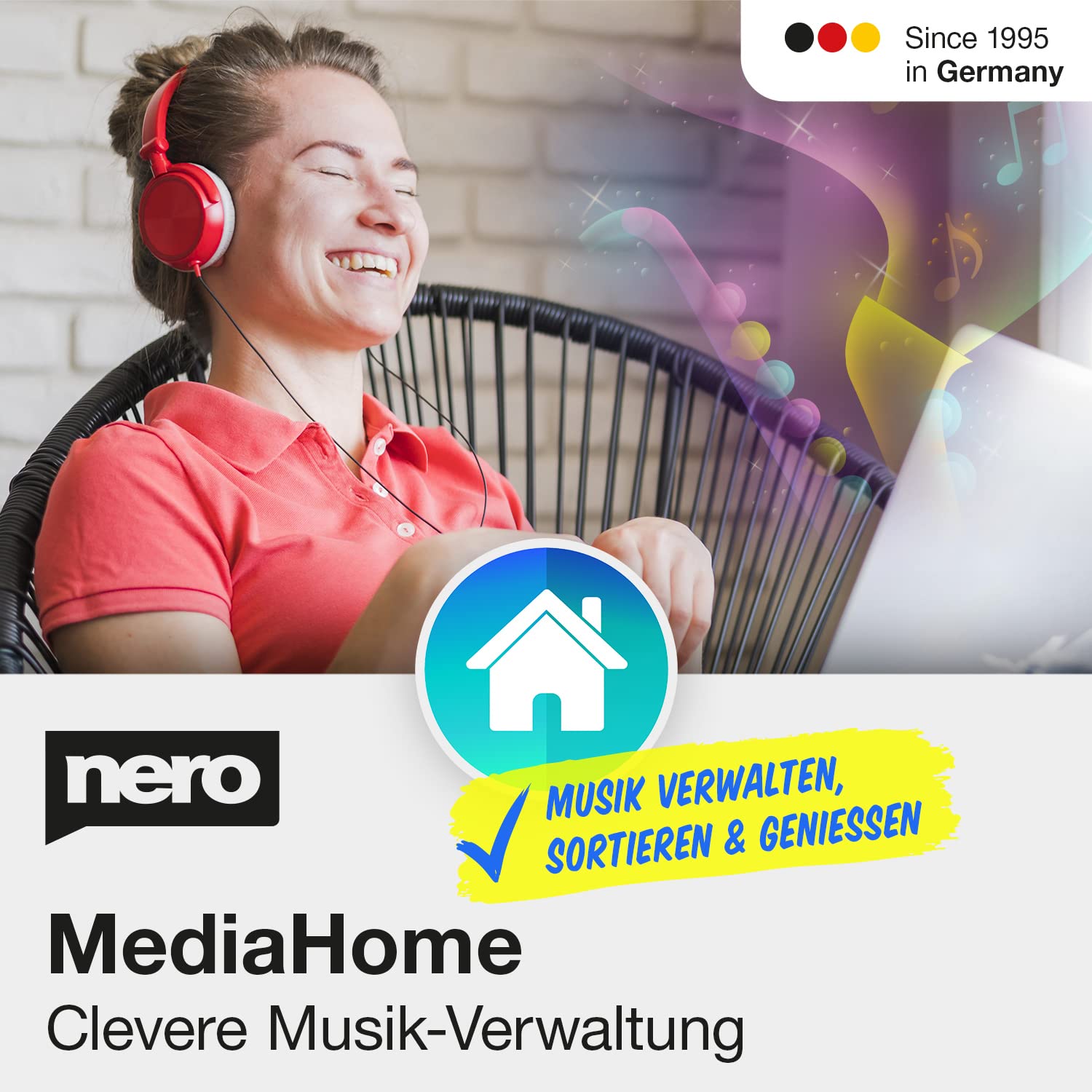Nero MediaHome Musikverwaltung | Musik sortieren, verwalten & abspielen | Songs automatisch erkennen | Audio-CDs rippen & importieren | Playlists erstellen | Unlimitierte Lizenz | 1 PC | Win 11/10/8/7
