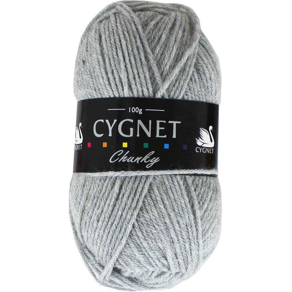 Sconch Grey Cygnet Chunky Light Yarn - 100G