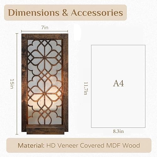 Miniatura 9 de Apliques de pared negros para velas  Decoración rústica para colgar en la pared, estantes góticos de velas para plantas suculentas, candelabros