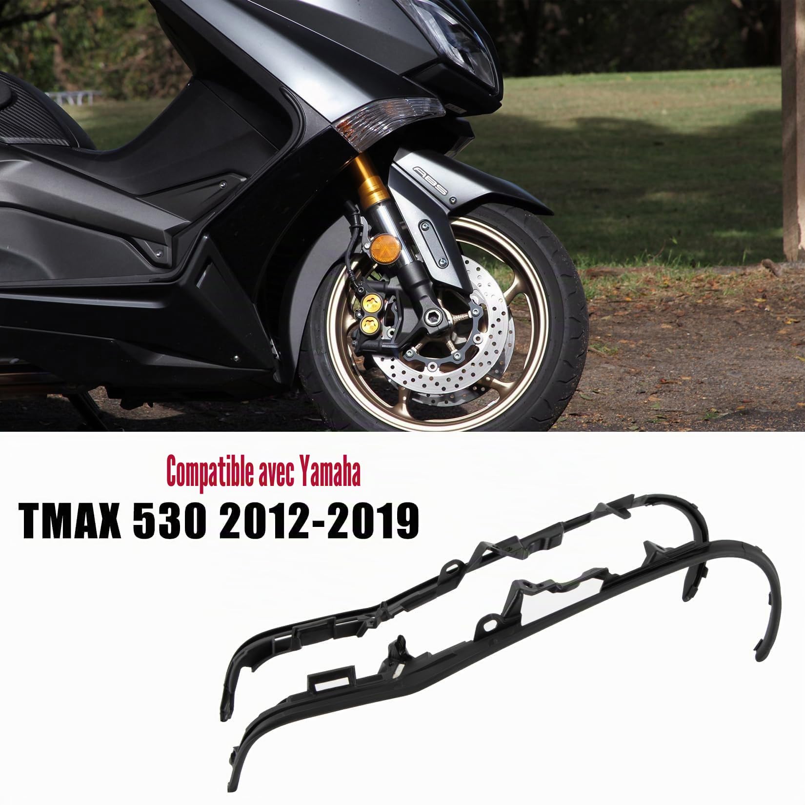 PSLER Garnitures pour Motos Couvre-pédale Décoration de Carrosserie pour TMAX 530 2012 2013 2014 2015 2016