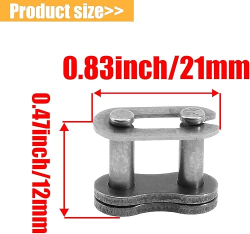 Miniatura 3 de Cadena 415 415H de 110 L, resistente para 49 cc, 50 cc, 60 cc, 66 cc, 70 cc, 80 cc, 2 tiempos, motor de motor de 4 tiempos, motor motorizado para