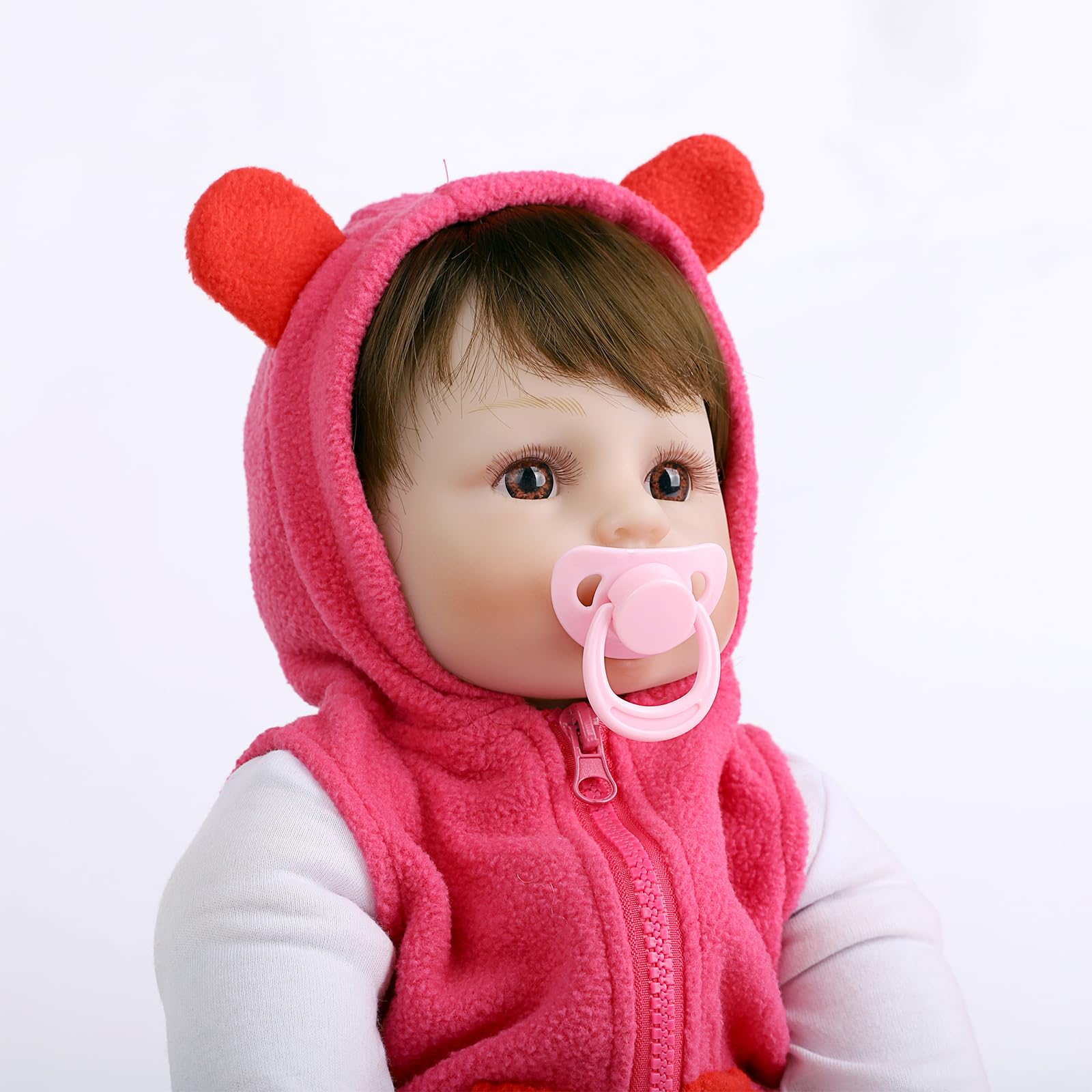 SYP Bambola Reborn Originale 55 cm in Silicone Morbido - Bambola Reborn Femmina Toddler 22 Pollici - Regalo di Natale, Giocattolo