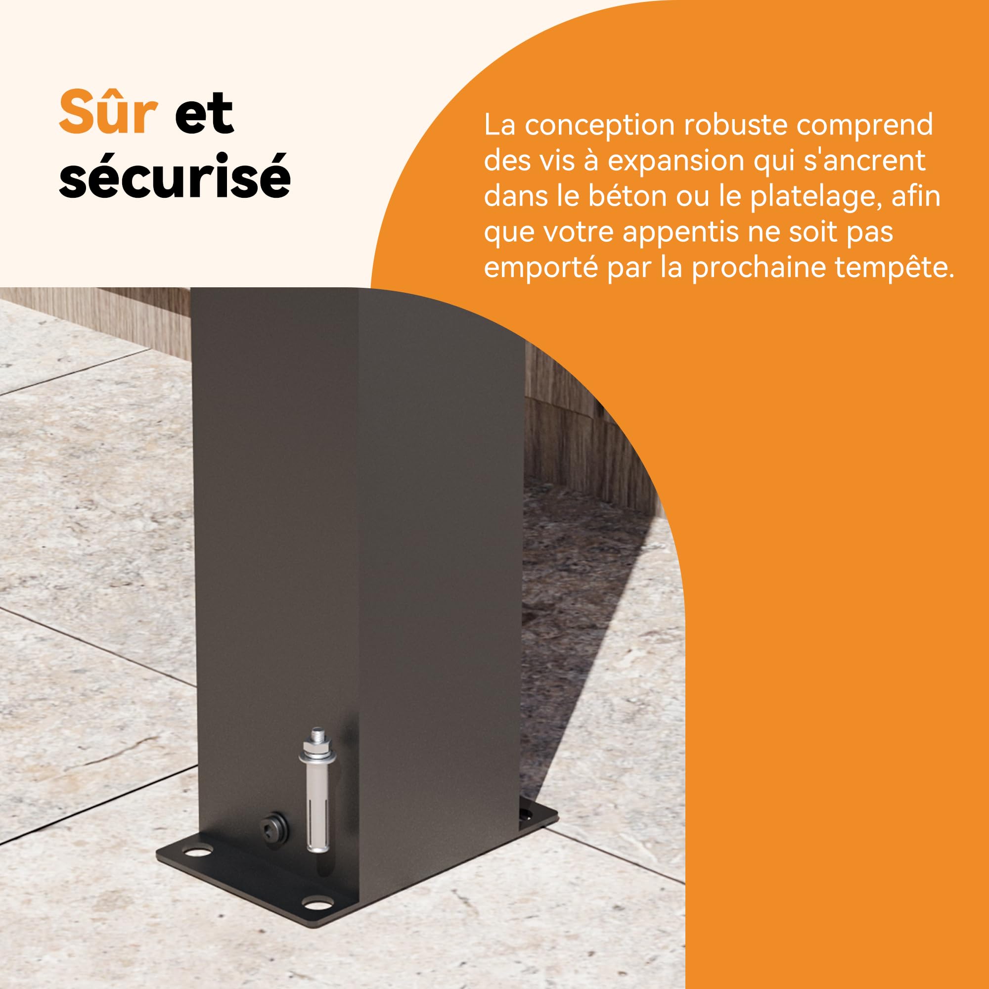 Modern Shade Auvent de Terrasse 3,1 x 6 m, Pergola Adossée Aluminium avec Système de Drainage Intégré, Tonnelle de Jardin, Auvent Balcon Terrasse