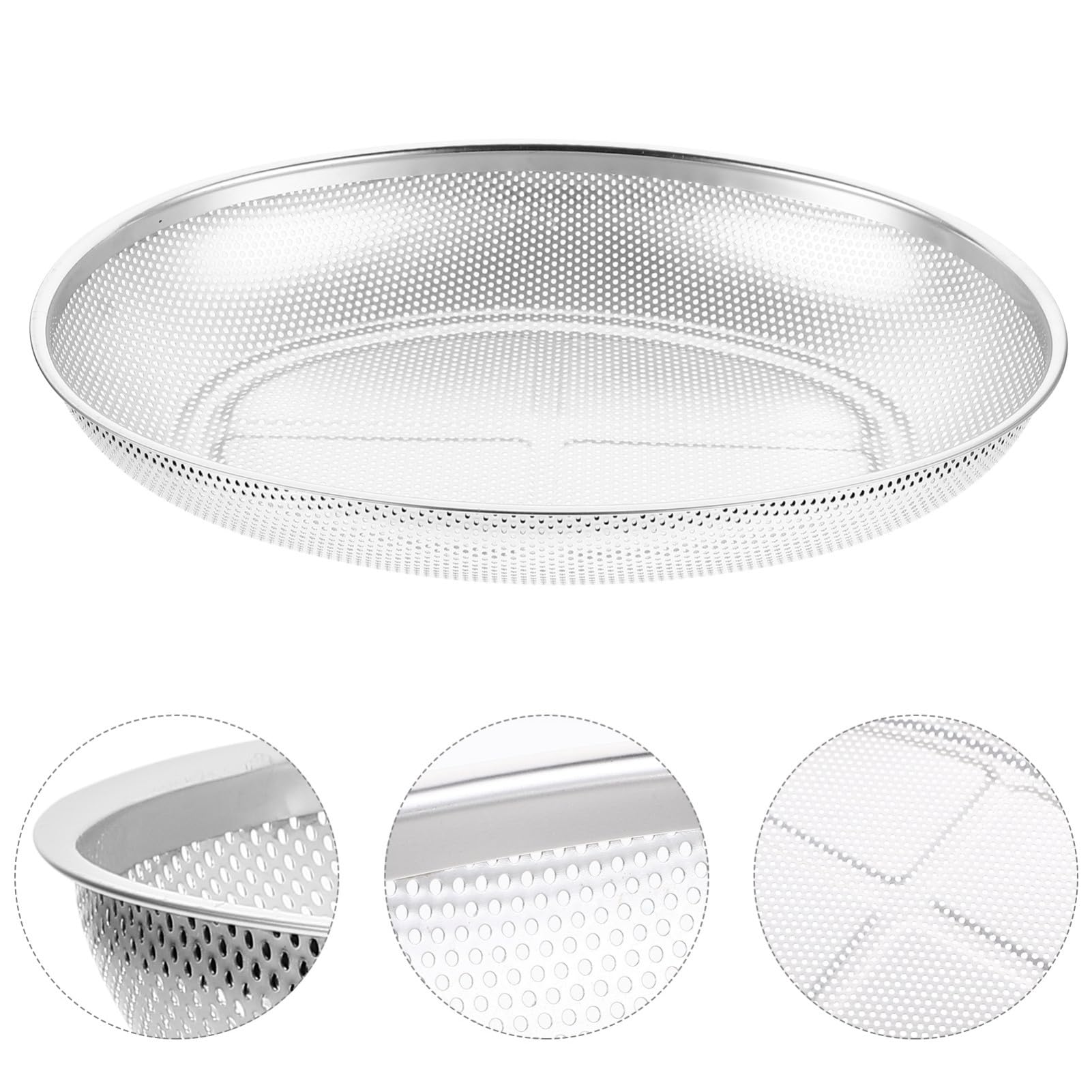 Cabilock 2 Piezas Colador Inoxidable para Cocina Escurridor Multifuncional con Fina para Lavar Verduras y Frutas Resistente y Duradero