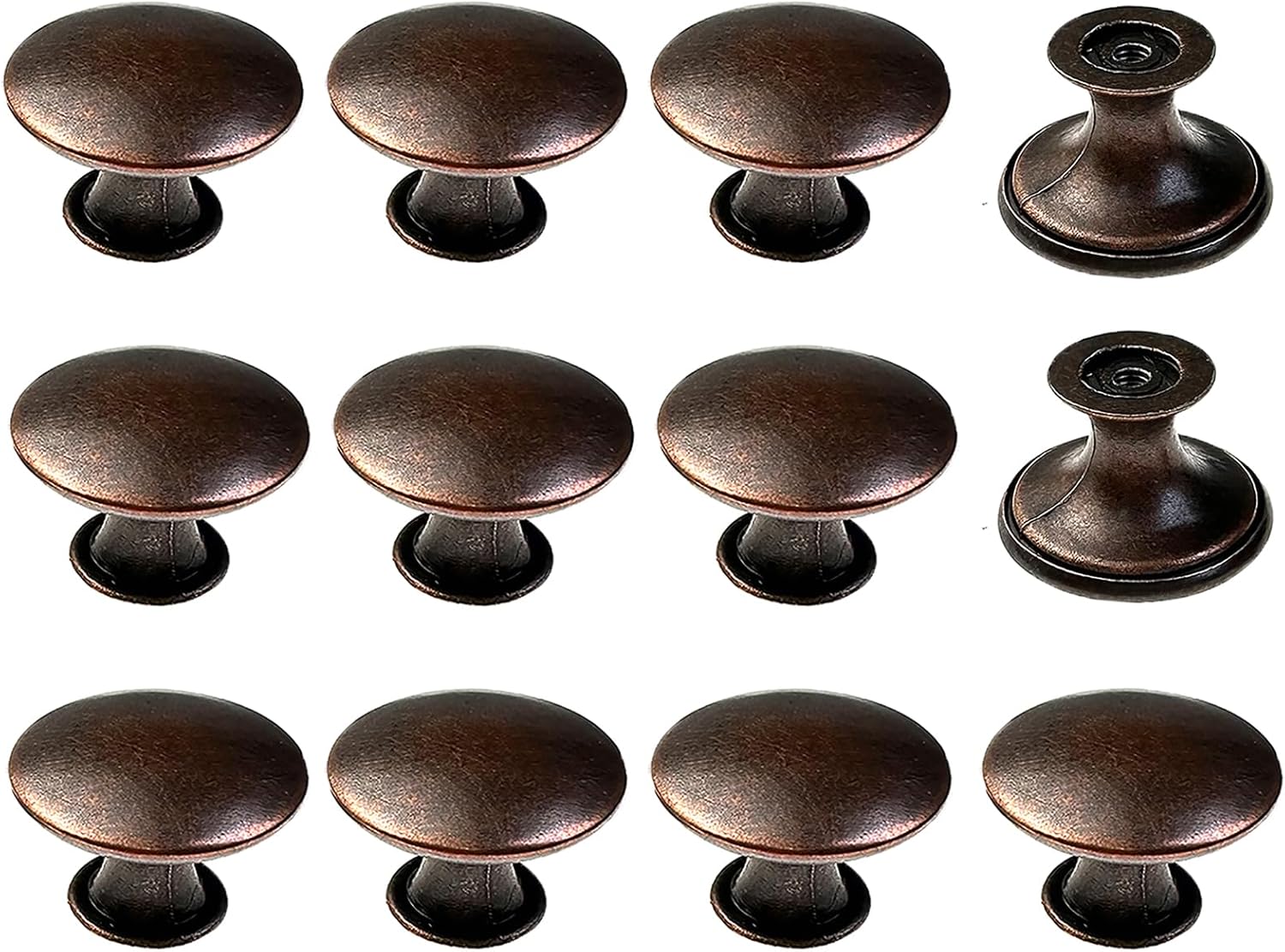 8 Pack Cabinet Knobs Red Bronze Knobs for Dresser Drawers, Cabinet Knobs and Pulls