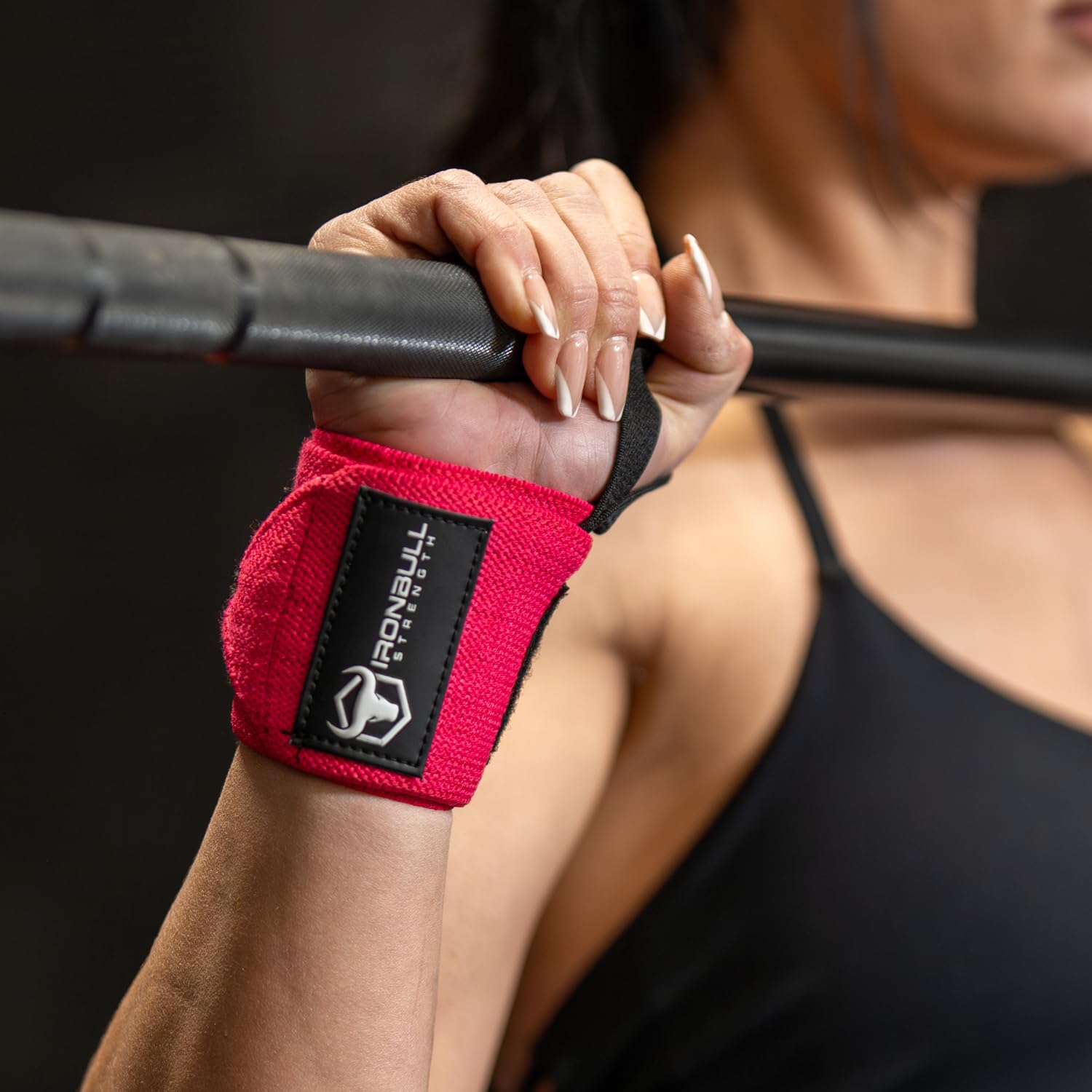 Wrist Wraps For Weightlifting (USPA, IPL, USAW & IWF Approved) – 18” Premium Quality Weight Lifting Wrist Support Straps For Bench Press, Overhead Press, Dips And Curls Best Wristbands For Olympic