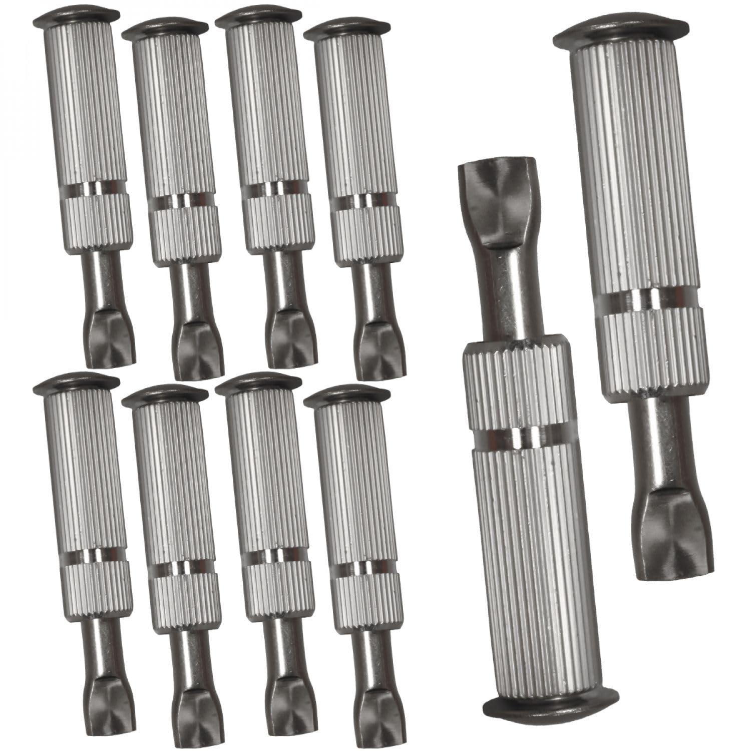 Linxor - Lote de 10 Tornillos de Anclaje retráctiles para Lona para Piscina