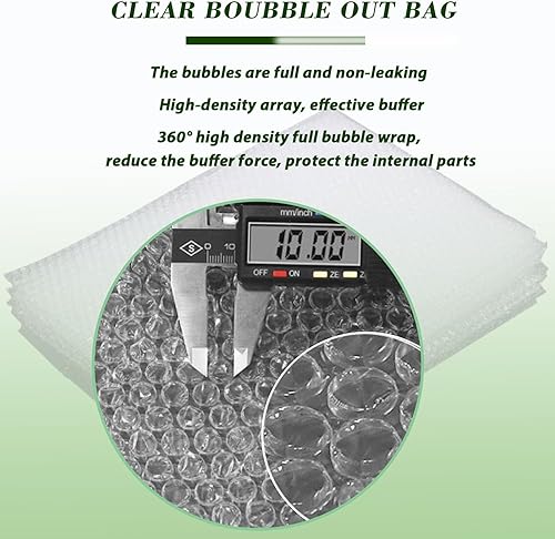Miniatura 3 de 100 bolsas de burbujas, bolsas de burbujas transparentes de 6 x 8 pulgadas para embalaje, bolsas de amortiguación de doble pared para envío,