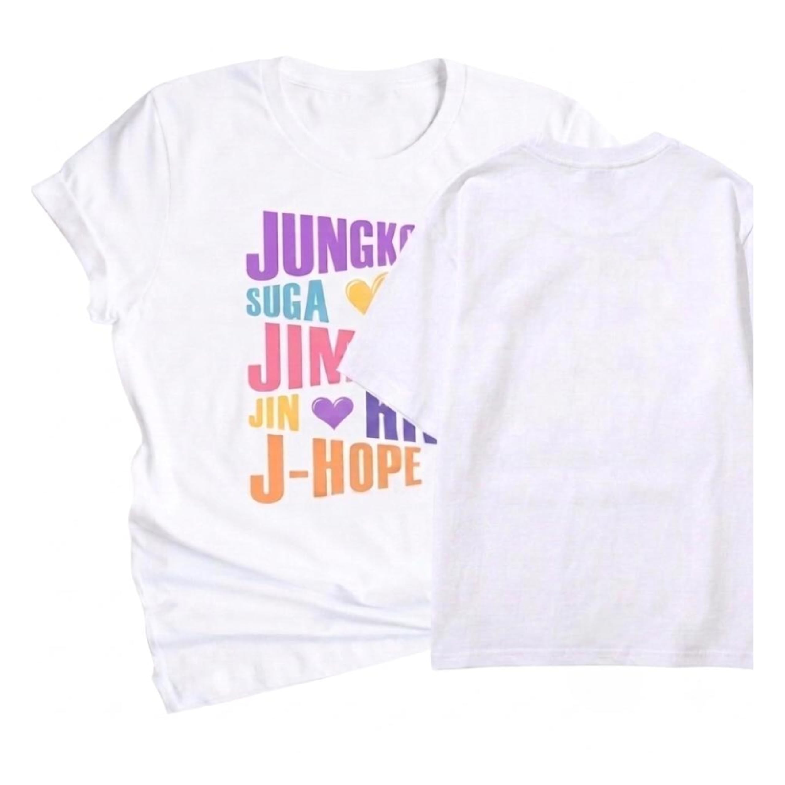 Women's Kpop Graphic Concert Fan T-Shirt Letter Name2