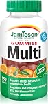 Jamieson Multivitamin Gummies for Adults Juicy Orange Flavour, Supports Immunity, Energy and Overall Health. With Zinc, Vitamin D3, and Biotin, Vegetarian, Non-GMO, No Gluten, Artificial Colours, Flavours or Preservatives, 150 Count