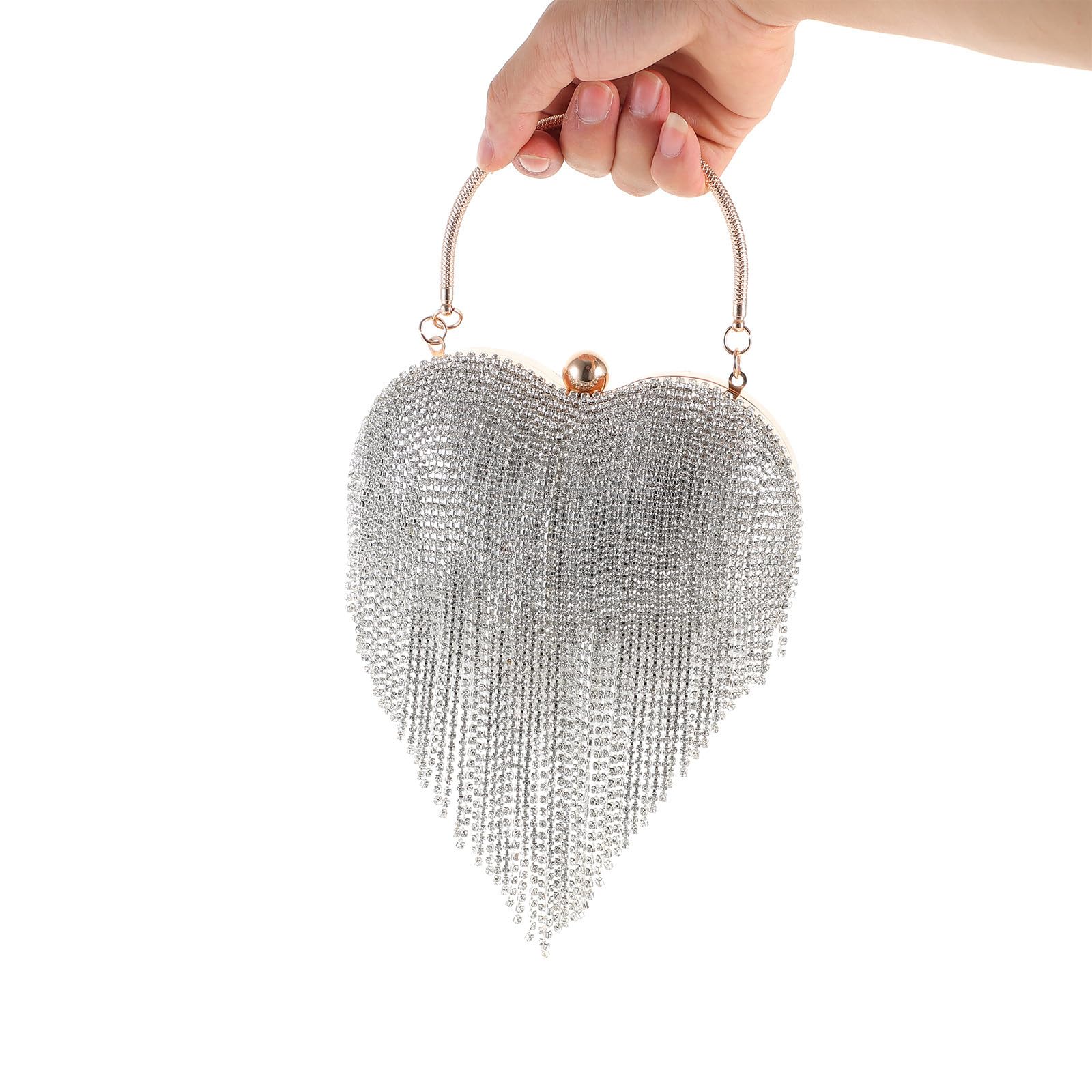 Artibetter Bolso de Noche Tipo Clutch para Mujer con Cadena Desmontable