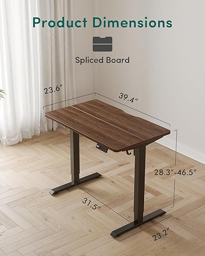 Miniatura 200 de FEZIBO - Escritorio eléctrico ajustable para trabajar sentado o de pie, 40 x 24 pulgadas, para oficina en casa, escritorio ergonómico para Negro