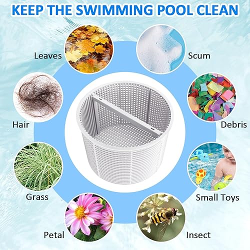 Miniatura 6 de NOOTO B-152 Cesta De Repuesto Para Hayward Piscina Skimmer Basket SPX1082CA 1082CA 7" B152 - Blanco