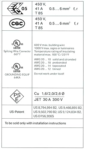 Miniatura 5 de WAGO 221-61x LEVER-NUTS 10AWG 95pc Surtido de conectores de cable compacto