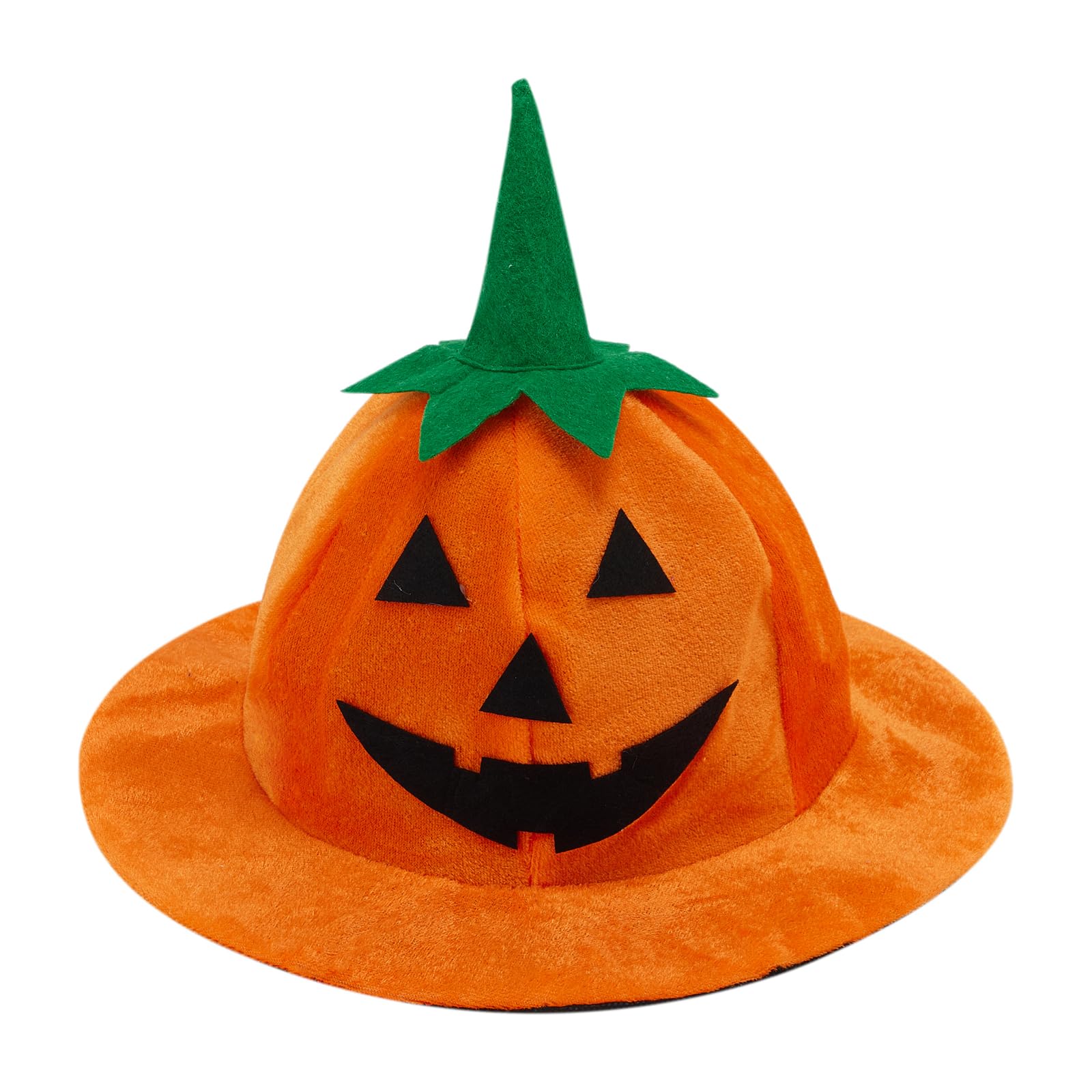 Eghunooye Adult Halloween Pumpkin Hat Halloween Orange Pumpkin Caps for Party Supply Cosplay Props Accessory (Orange, One Size)