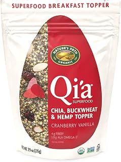 Nature's Path Organic Superfood Cranberry Vanilla Chia, Buckwheat & Hemp Breakfast Topper Cereal, 7.9 oz (Pack of 10), Gluten Free, Non-GMO