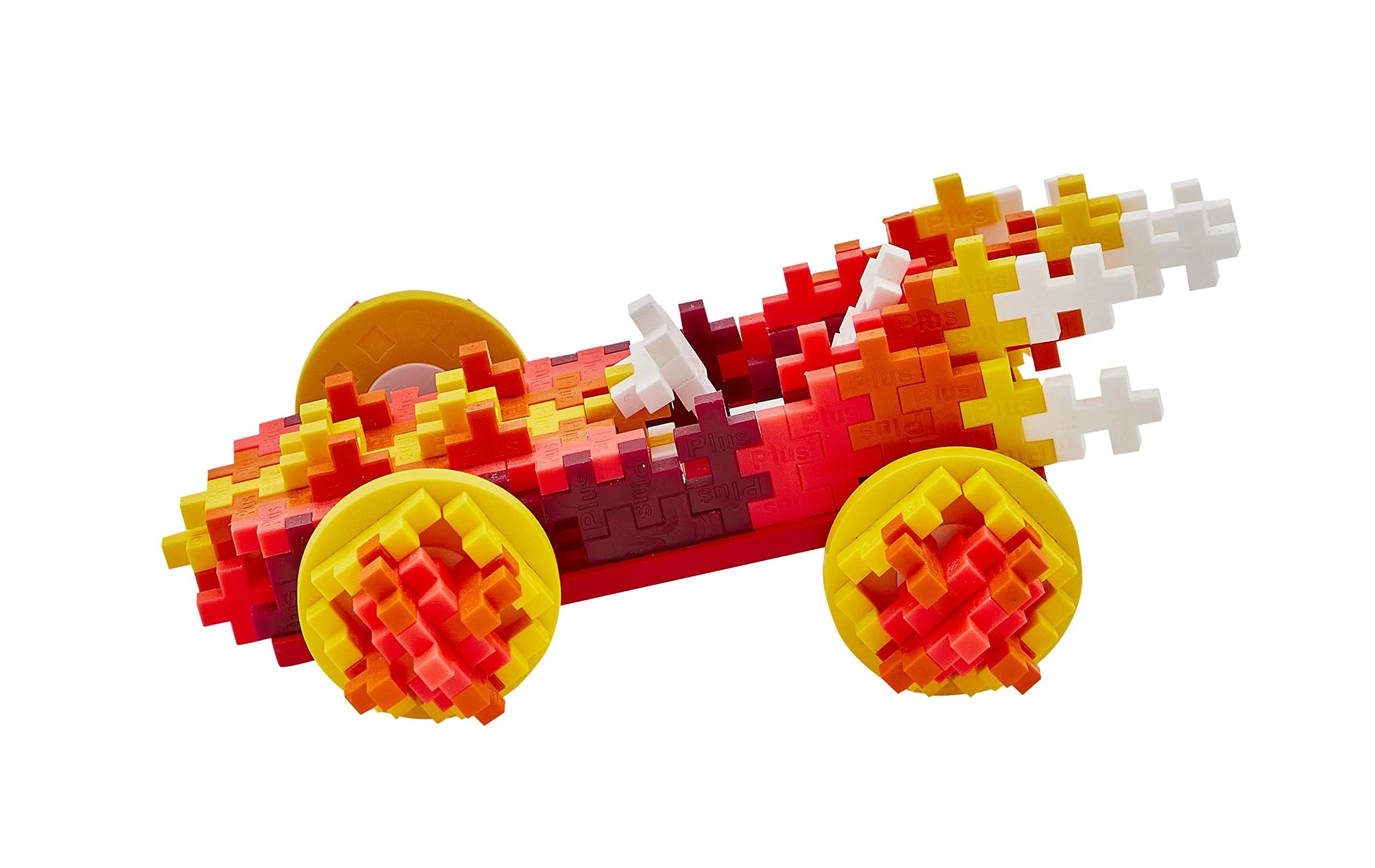 Plus-Plus Building Blocks Toy, 200 pcs Go Fire Car Kids Construction Toys - Image 4