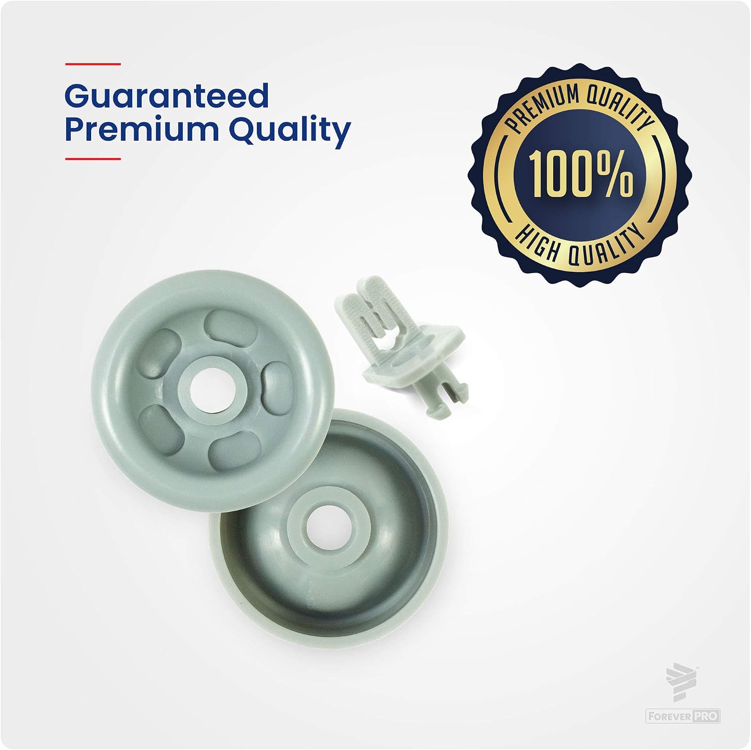 ForeverPRO WD35X21041 Dishwasher Lower Rack Kit 8 P for GE Dishwasher WD12X10136 WD12X10107 WD12X10126 WD12X10261