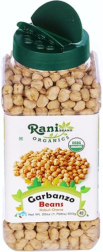 Vista 7 de Rani Garbanzo orgánico (Kabuli Chana) Tarro PET de 28 onzas (28.22 oz) ~ Todo natural Vegano Apto para gluten Sin OMG Origen indio