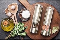 Vista 9 de Molinillo de pimienta, molinillo eléctrico de sal y pimienta (2PCs), JUEGO DE AMOLADORA AUTOMÁTICA DE SAL Y PIMIENTO, SALES Y PIMIENTAS ELÉCTRICOS