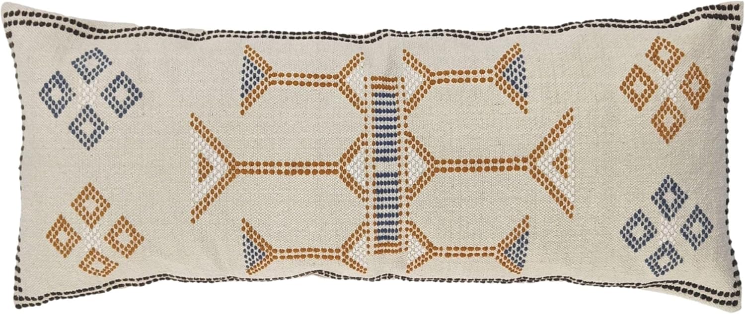 Trade Star Kilim Lumbar Pillow Cover Handwoven Throw Pillow Case Sabra Premium Quality Farmhouse Back Rest Pillow Cover Luxurious Bedding Pillow Cases for Housewarming Gifts 14 x 36 Inches