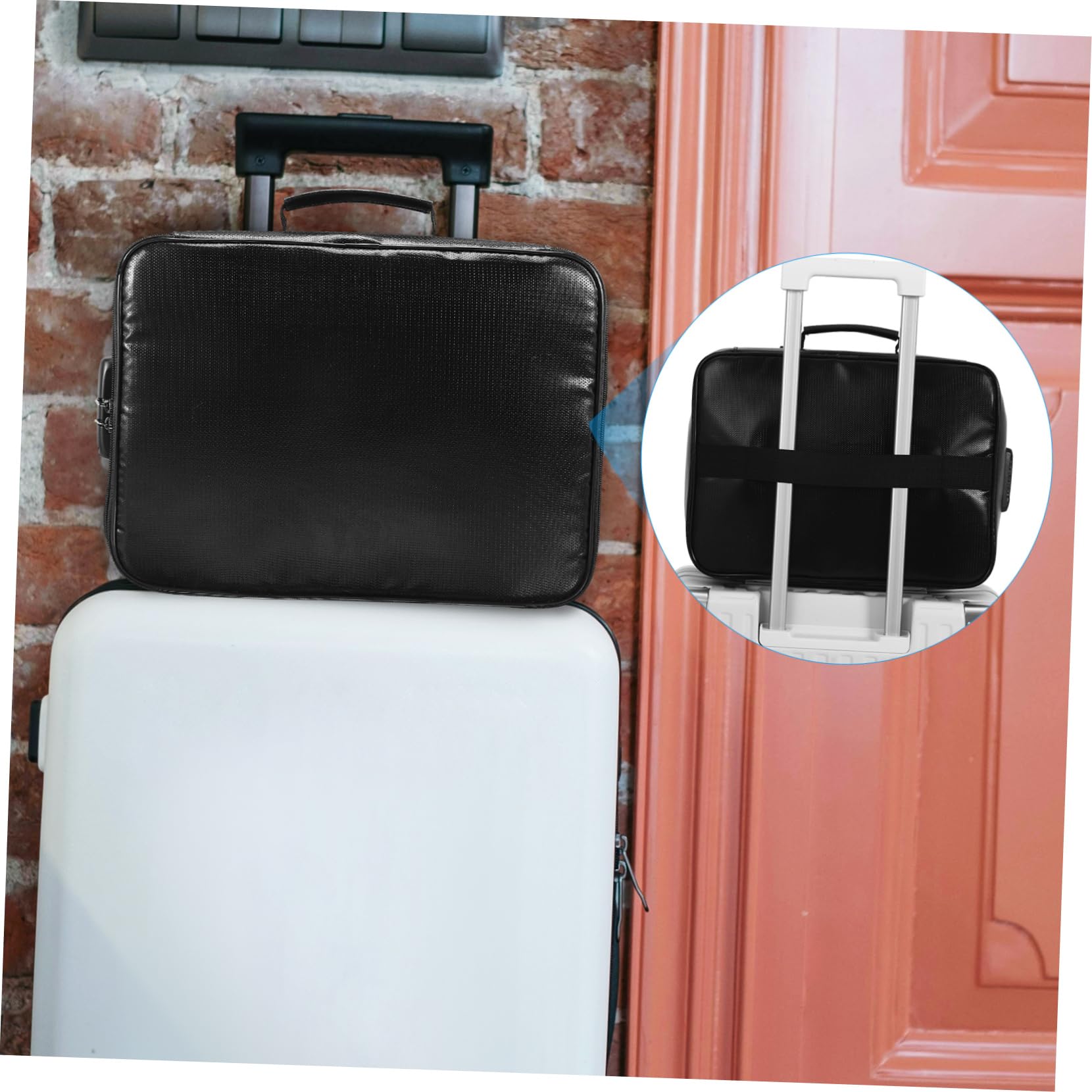 Veemoon Boîte De Rangement Ignifugée Pour Documents Porte-certificats Et Passeport Organisateur De Voyage Et Maison